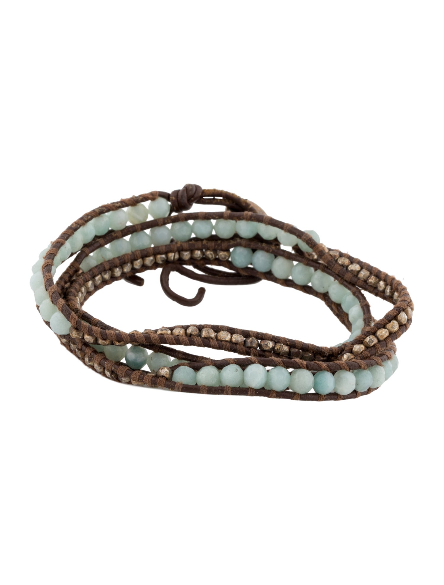 Saint Laurent Leather Studded Bracelet - Black, Silver-Tone
