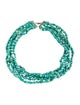 Chan Luu Green Stone Multi Strand Necklace