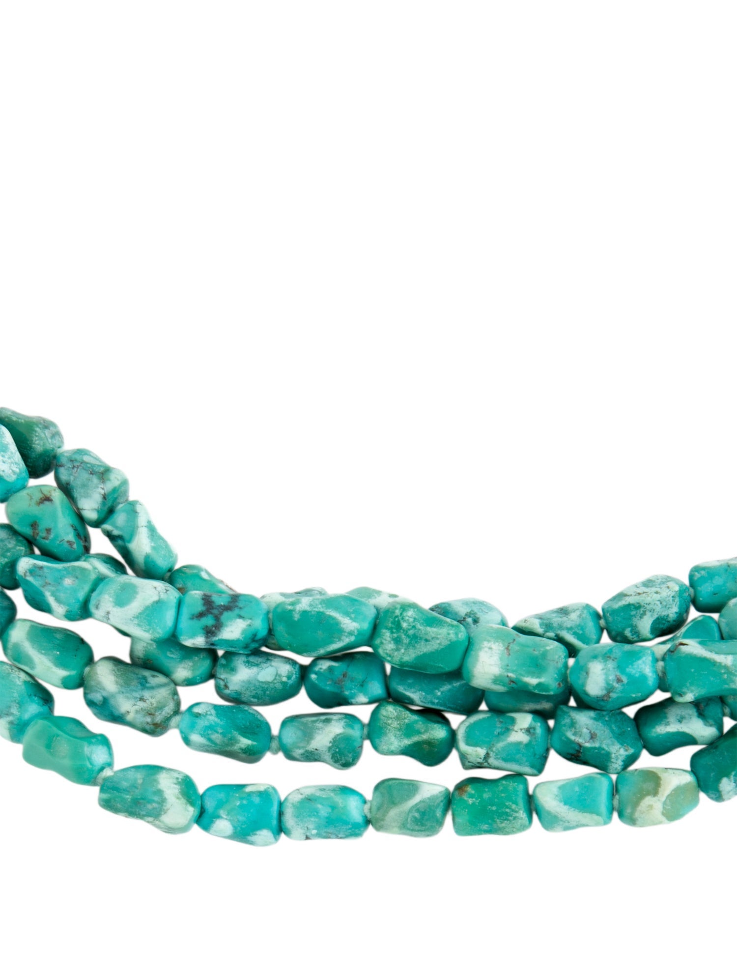 Chan Luu Green Stone Multi Strand Necklace