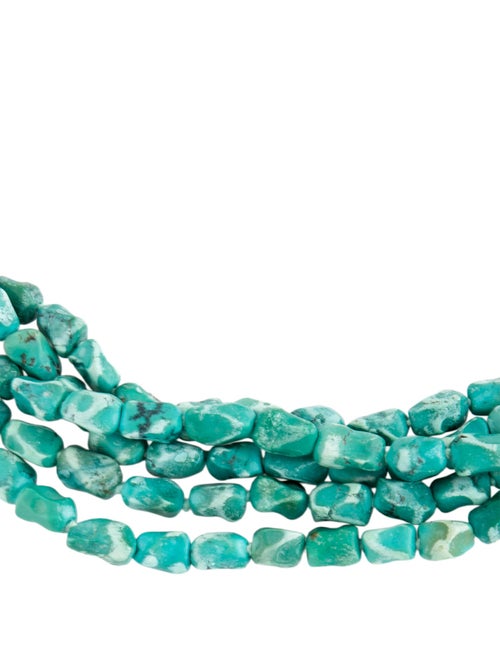 Chan Luu Green Stone Multi Strand Necklace