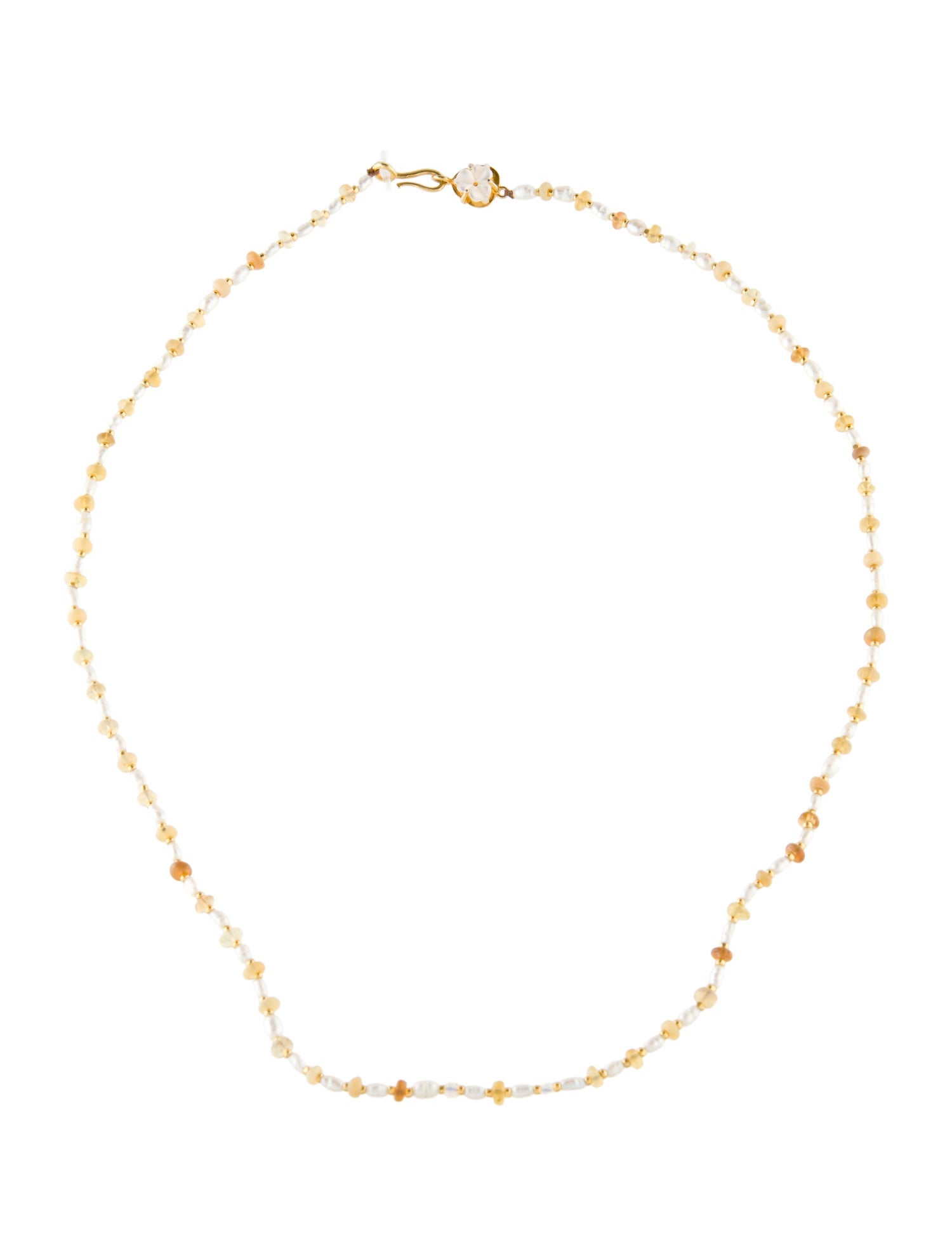Chan Luu Pearl, Mother of Pearl & Opal Bead Harlow Necklace