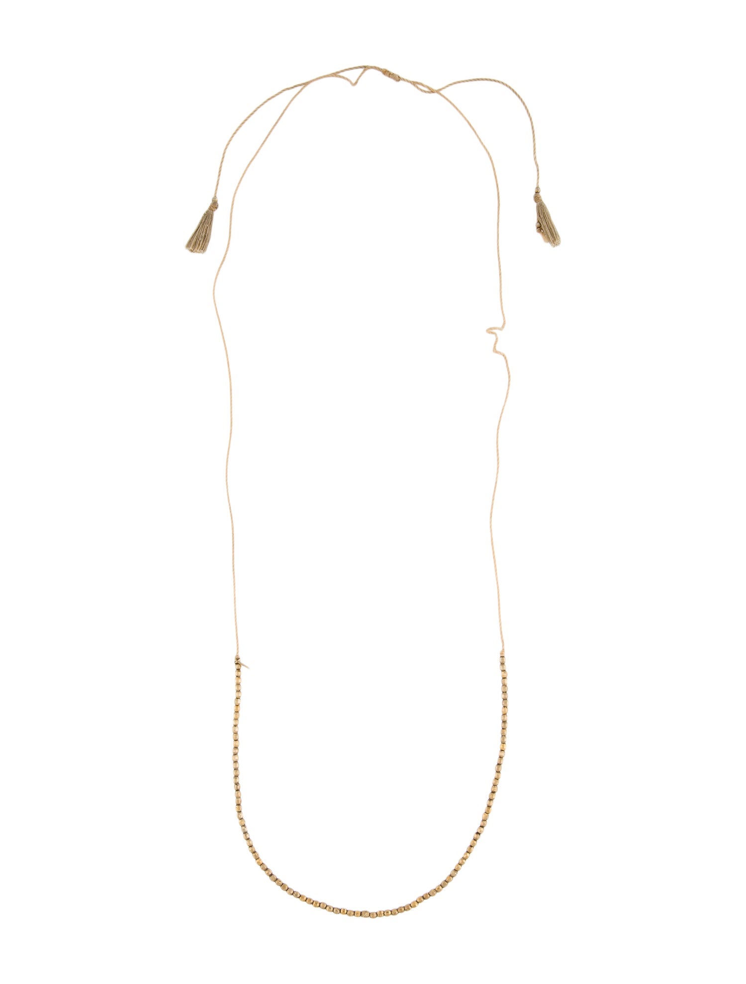 Chan Luu Long Tassel Bead Strand Necklace