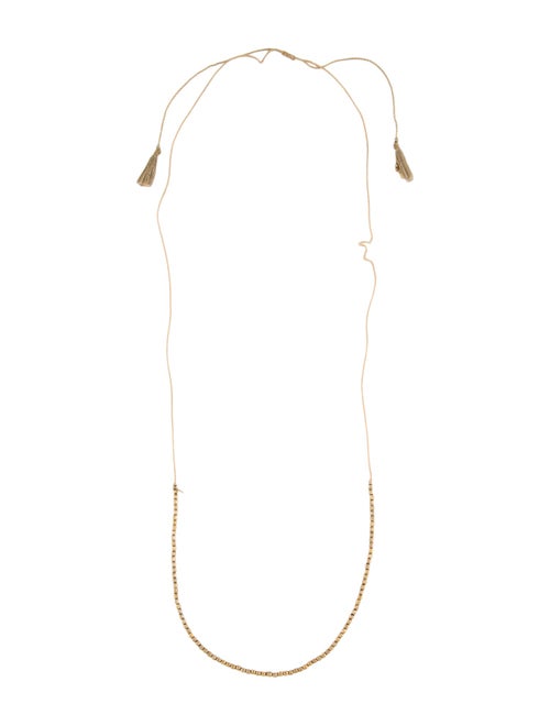 Chan Luu Long Tassel Bead Strand Necklace