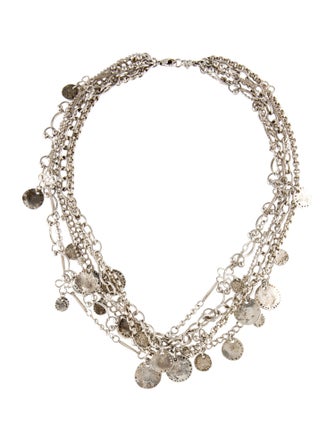 Chan Luu Multi-Chain Disc Choker Necklace