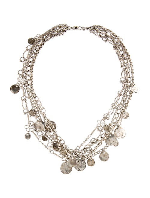 Chan Luu Multi-Chain Disc Choker Necklace