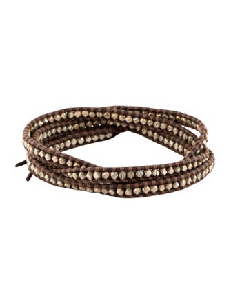 Chan Luu Leather & Bead Wrap Bracelet