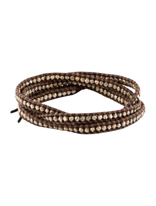 Chan Luu Leather & Bead Wrap Bracelet