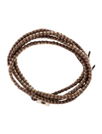 Chan Luu Leather & Bead Wrap Bracelet