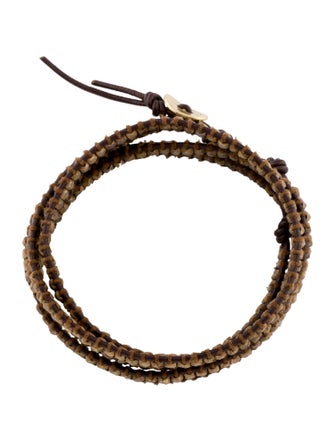 Chan Luu Leather & Bead Wrap Bracelet
