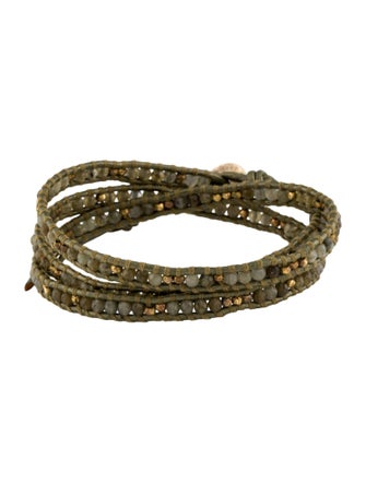 Chan Luu Leather & Bead Wrap Bracelet