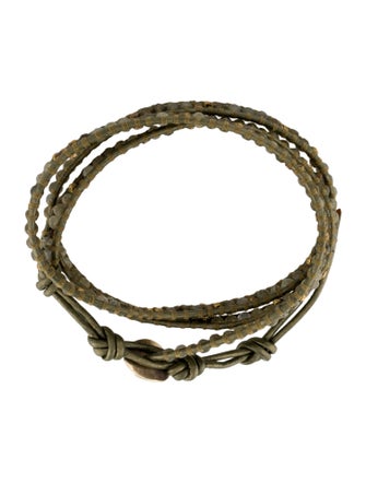 Chan Luu Leather & Bead Wrap Bracelet