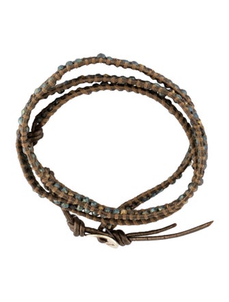 Chan Luu Leather Beaded Long Wrap Bracelet