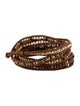 Chan Luu Leather Beaded Wrap Bracelet