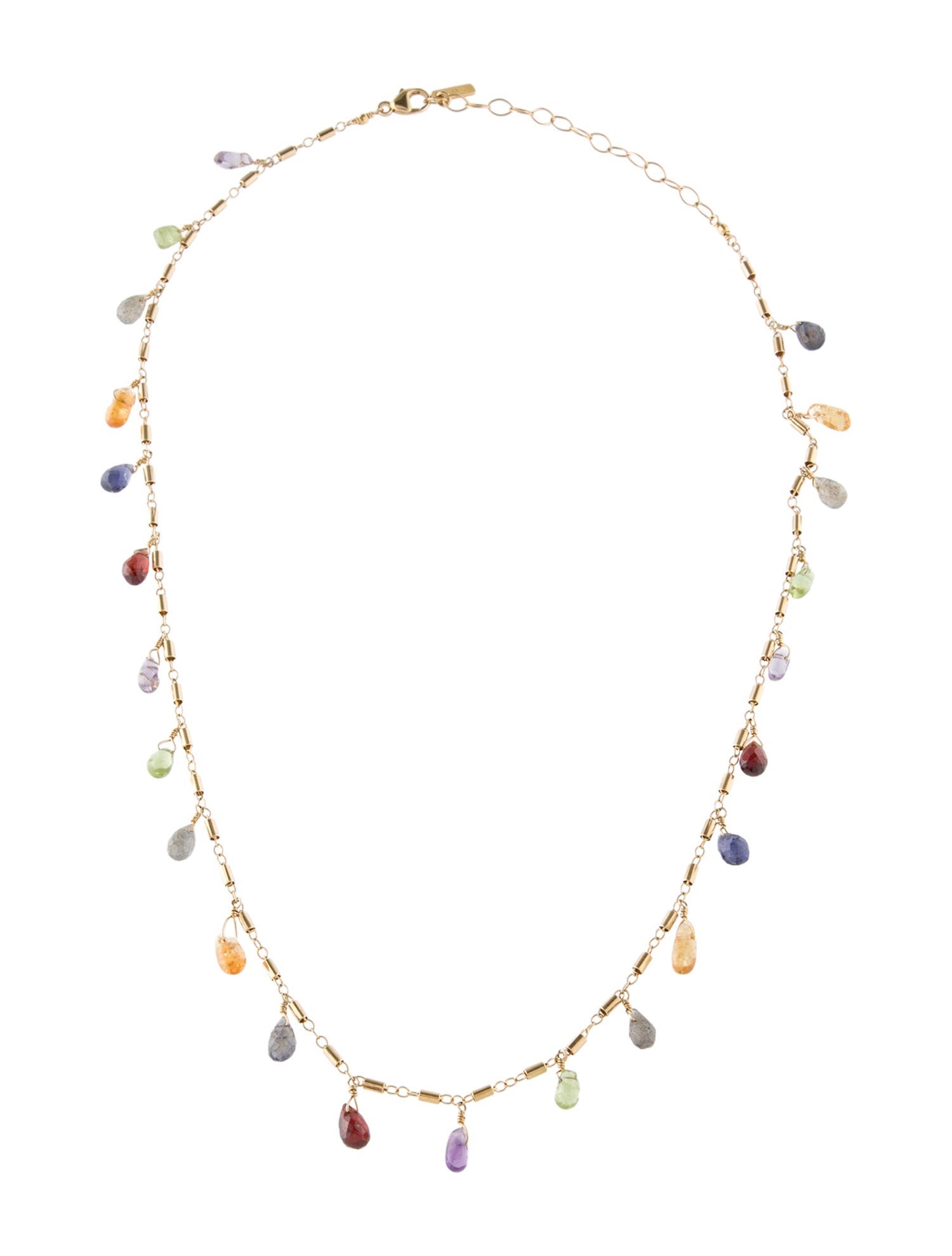 Chan Luu Crystal & Multicolor Stone Bala Station Necklace