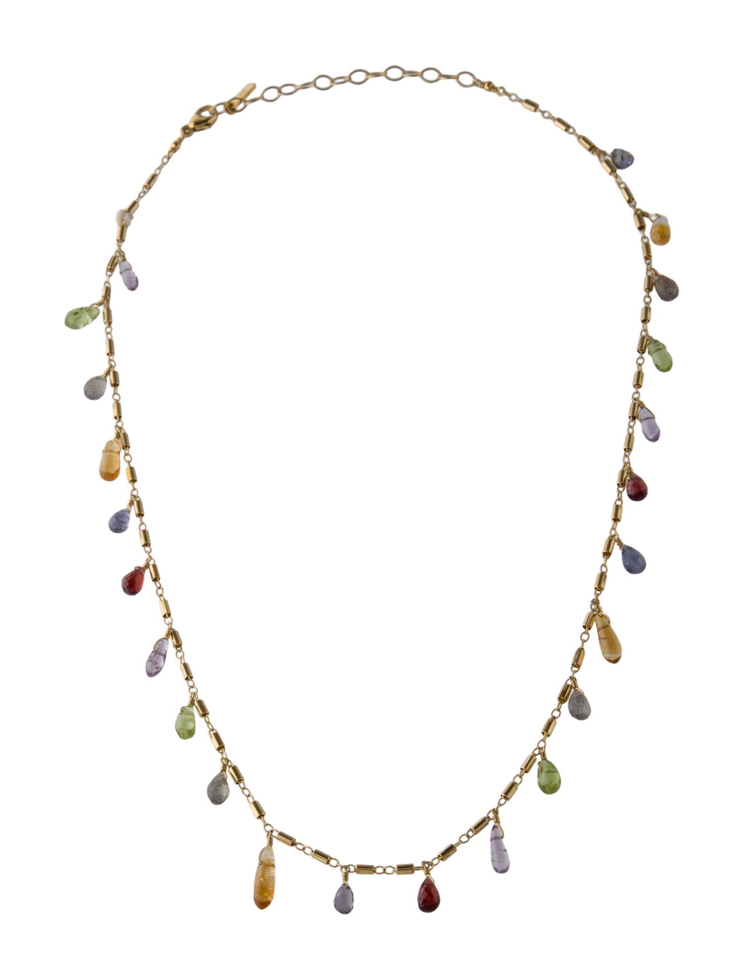 Chan Luu Crystal & Multicolor Stone Bala Station Necklace