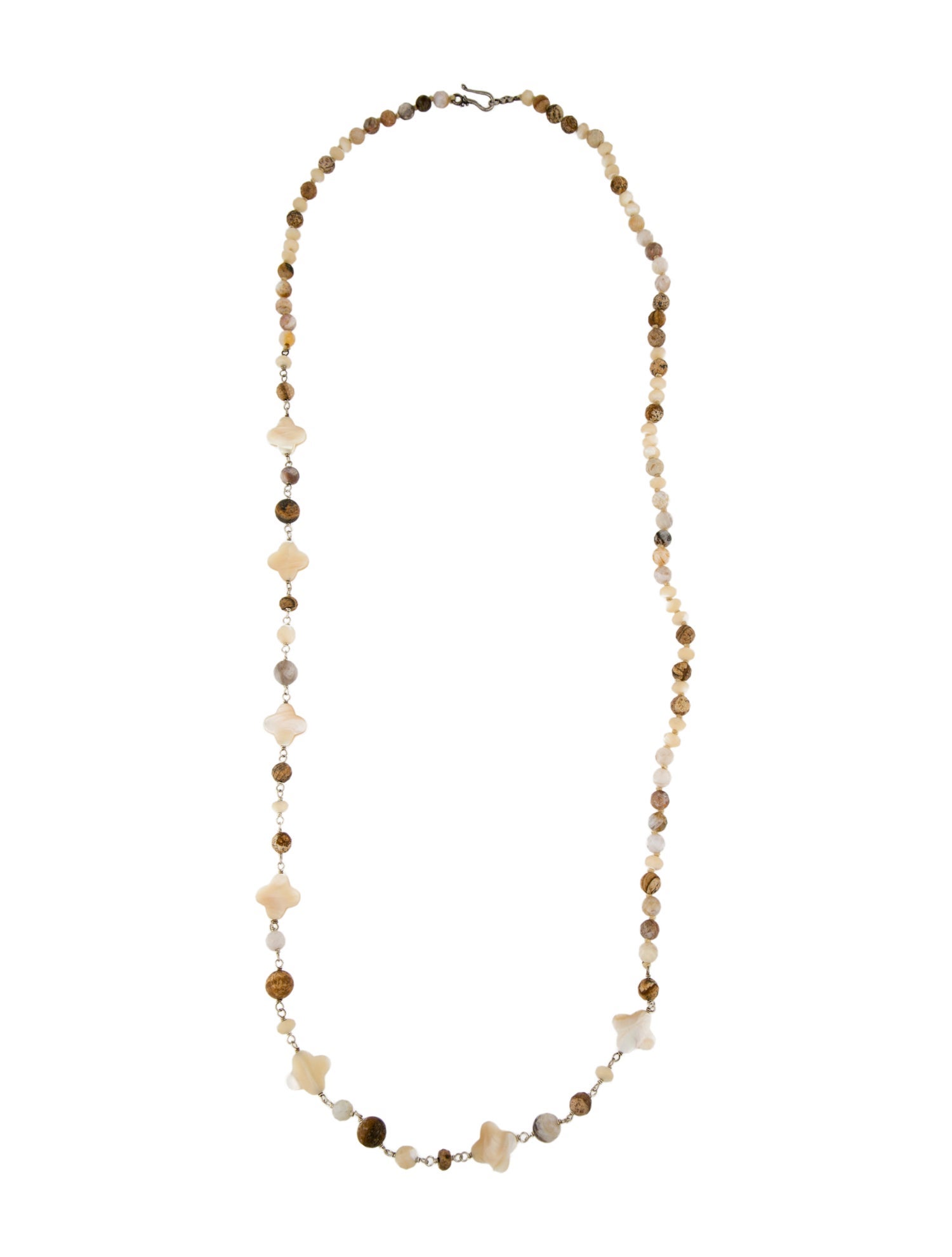 Chan Luu Multicolor Bead & Mother of Pearl Necklace.