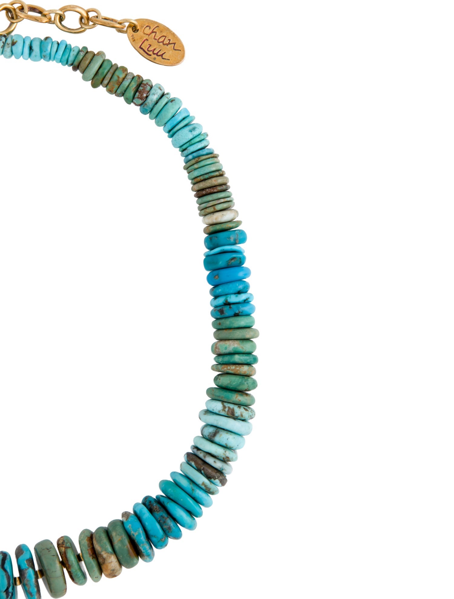 Chan Luu Blue, Brown, Green Stone Collar Necklace