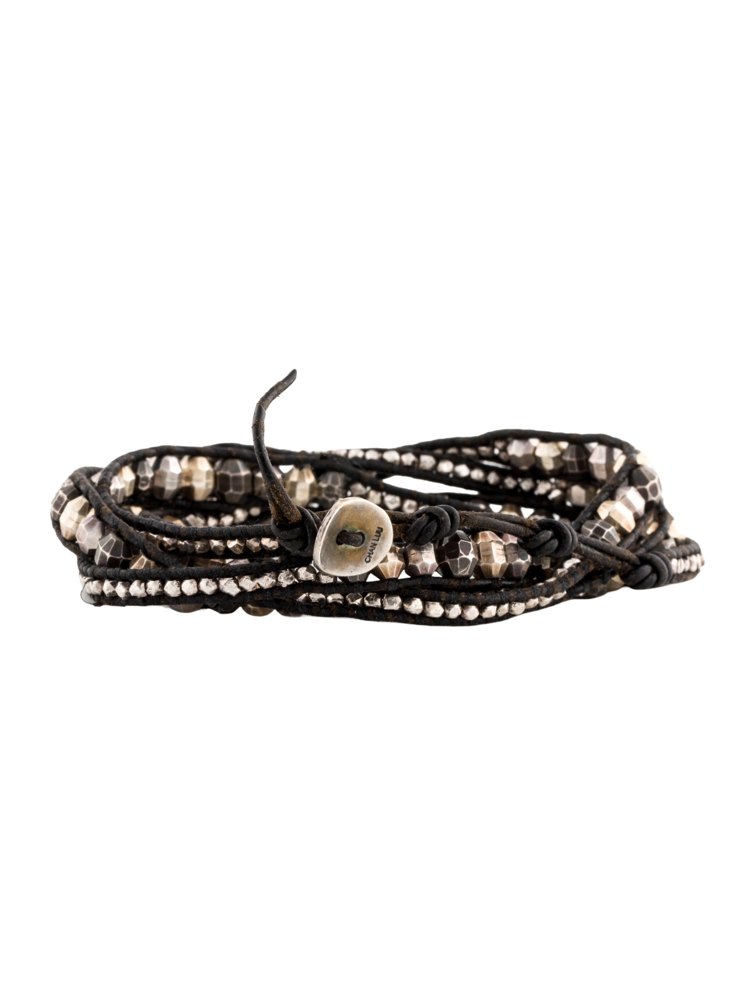 Chan Luu Bead & Leather Wrap Bracelet