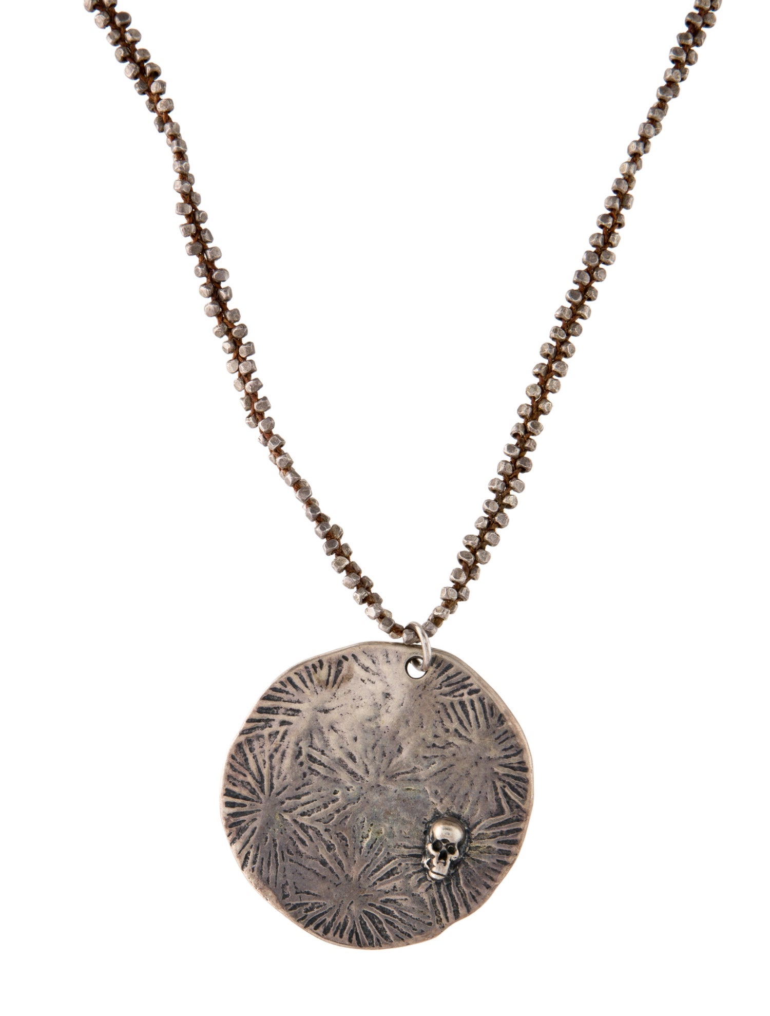 Chan Luu Skull Disc Pendant Necklace