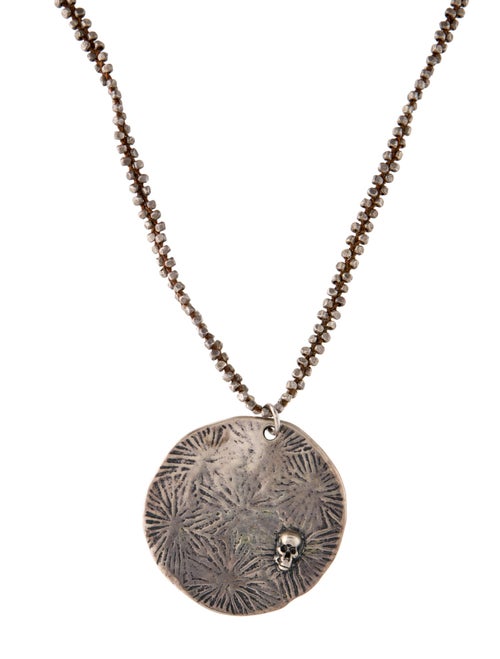 Chan Luu Skull Disc Pendant Necklace