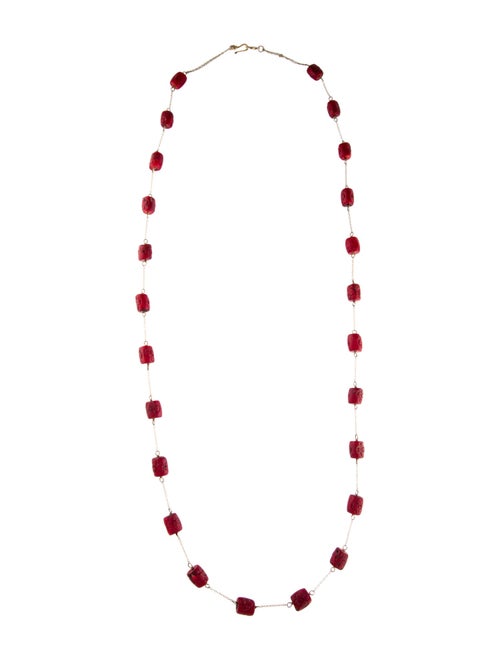 Chan Luu Coral Carved Long Wrap Necklace