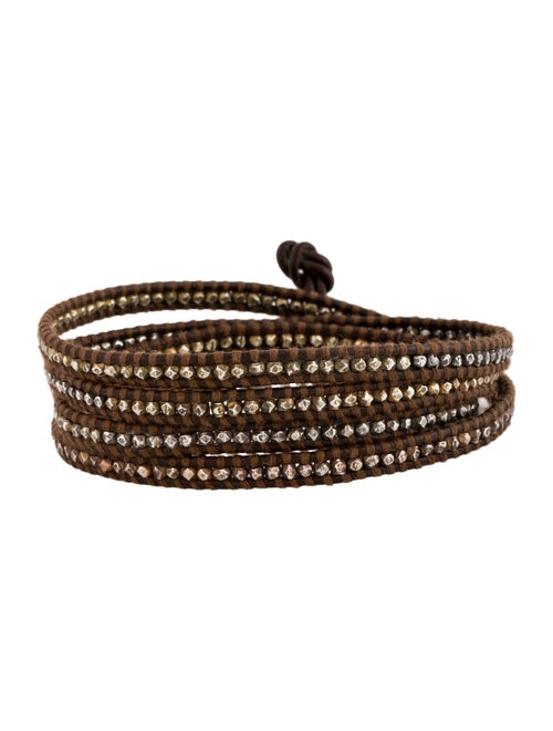 Chan Luu Leather & Bead Wrap Bracelet