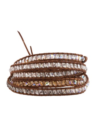 Chan Luu Leather & Bead Wrap Bracelet