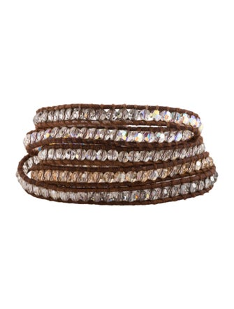 Chan Luu Leather & Bead Wrap Bracelet