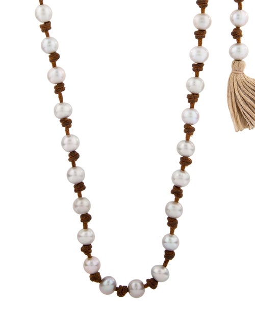 Chan Luu Pearl Tassel Bead Necklace