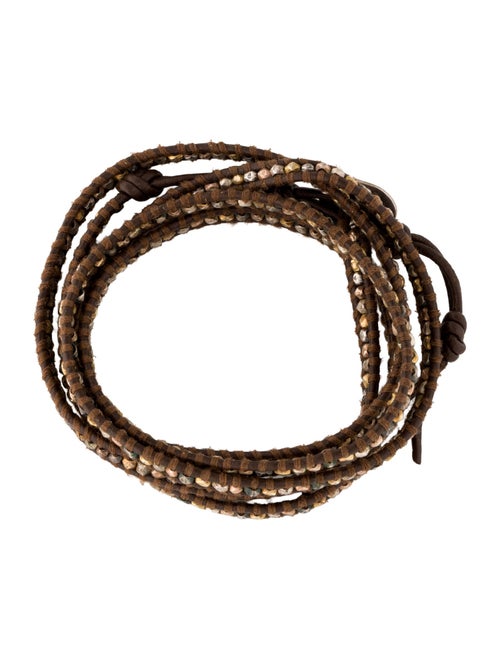 Chan Luu Leather & Bead Wrap Bracelet