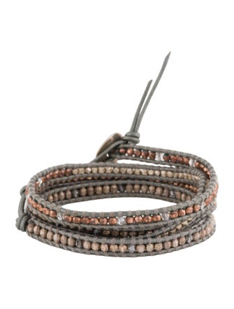 Chan Luu Leather & Bead Wrap Bracelet