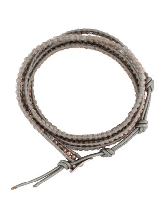 Chan Luu Leather & Bead Wrap Bracelet