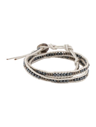 Chan Luu Leather & Bead Wrap Bracelet