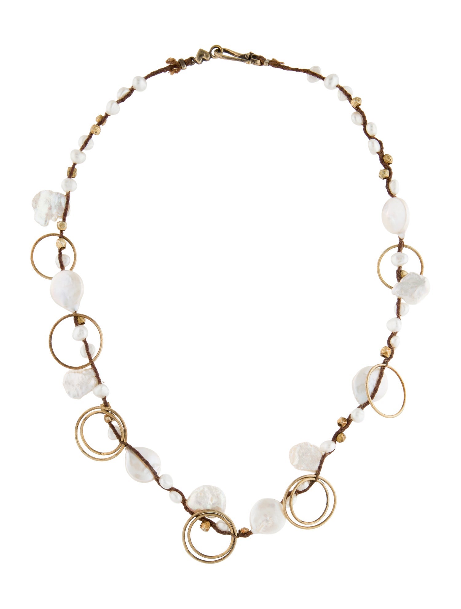 Chan Luu Pearl Collar Necklace