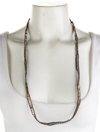 Chan Luu Leather Pearl & Bead Necklace