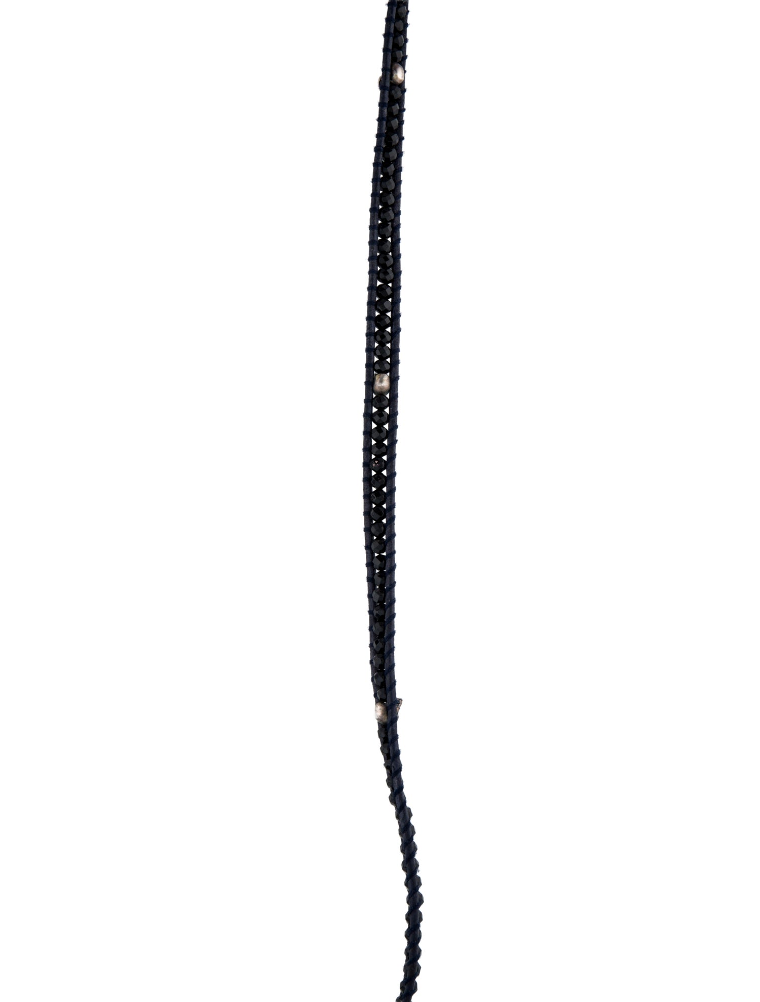 Chan Luu Leather Beaded Woven Necklace