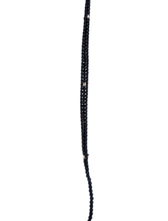 Chan Luu Leather Beaded Woven Necklace
