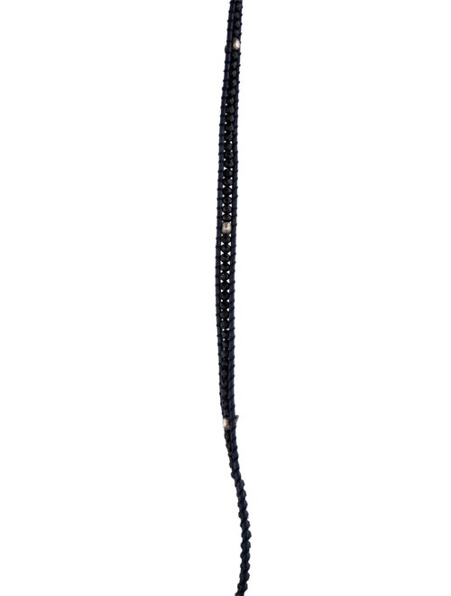 Chan Luu Leather Beaded Woven Necklace