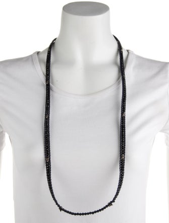 Chan Luu Leather Beaded Woven Necklace