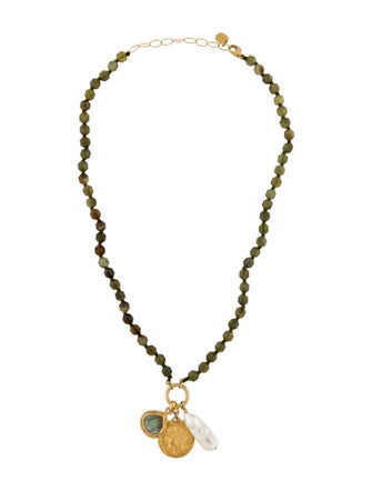 Chan Luu Pearl & Multistone Pendant Necklace