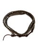Chan Luu Bead & Leather Triple Wrap Bracelet