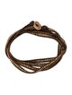 Chan Luu Leather Beaded Wrap Bracelet