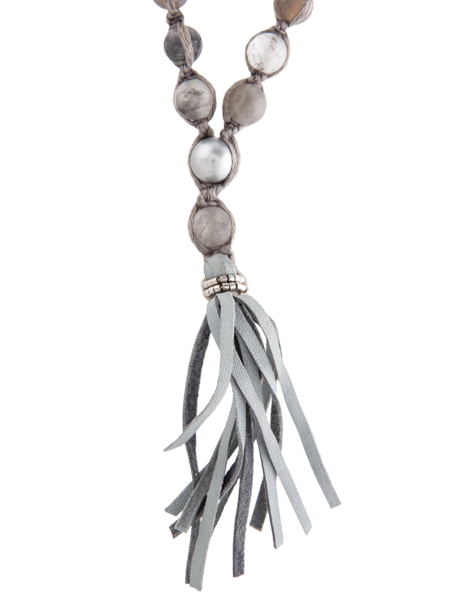 Chan Luu Pearl & Bead Tassel Necklace