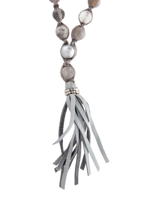 Chan Luu Pearl & Bead Tassel Necklace
