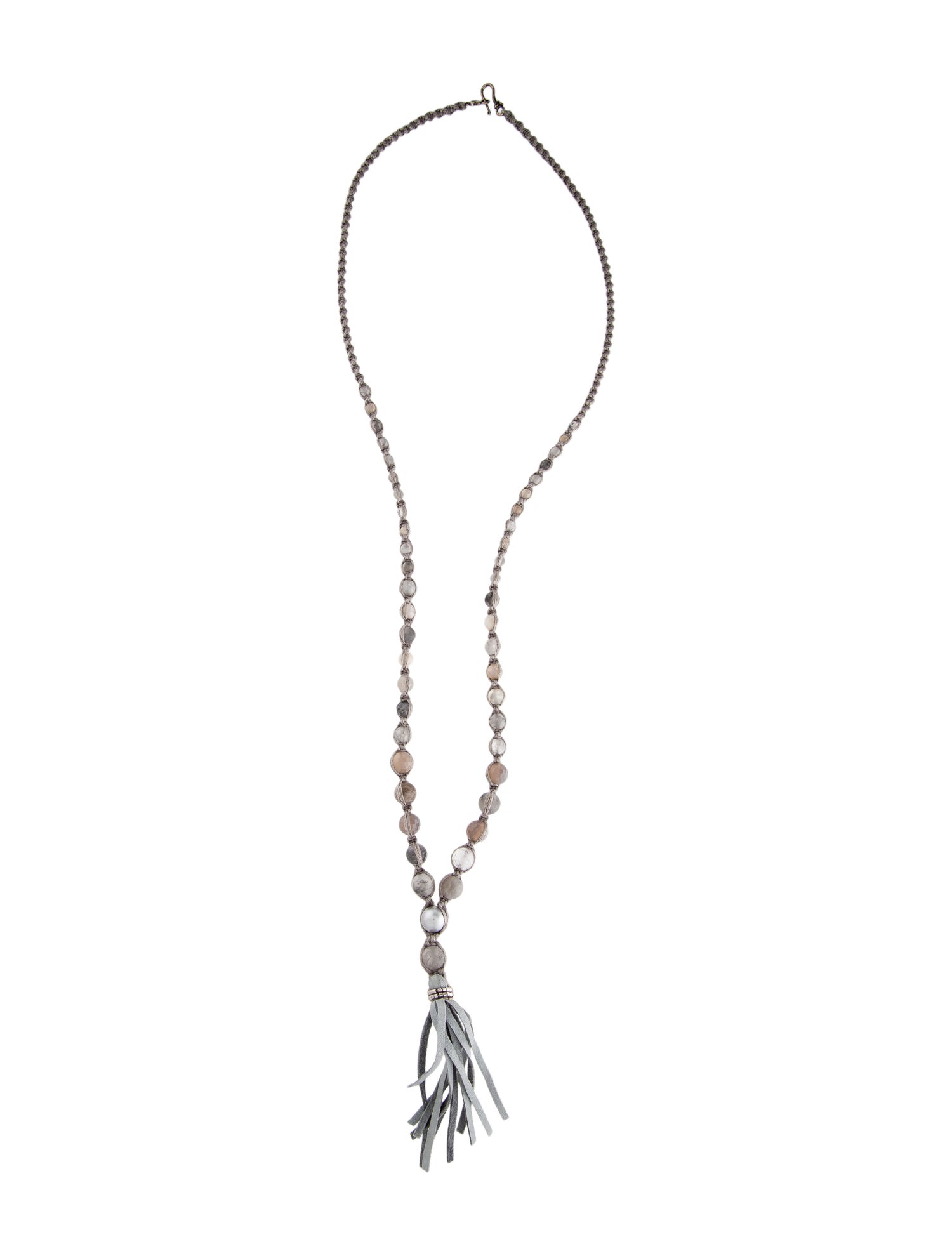 Chan Luu Pearl & Bead Tassel Necklace