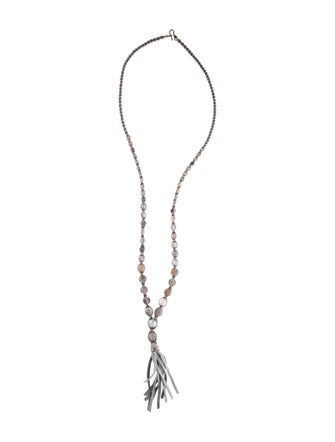 Chan Luu Pearl & Bead Tassel Necklace
