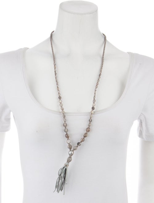 Chan Luu Pearl & Bead Tassel Necklace