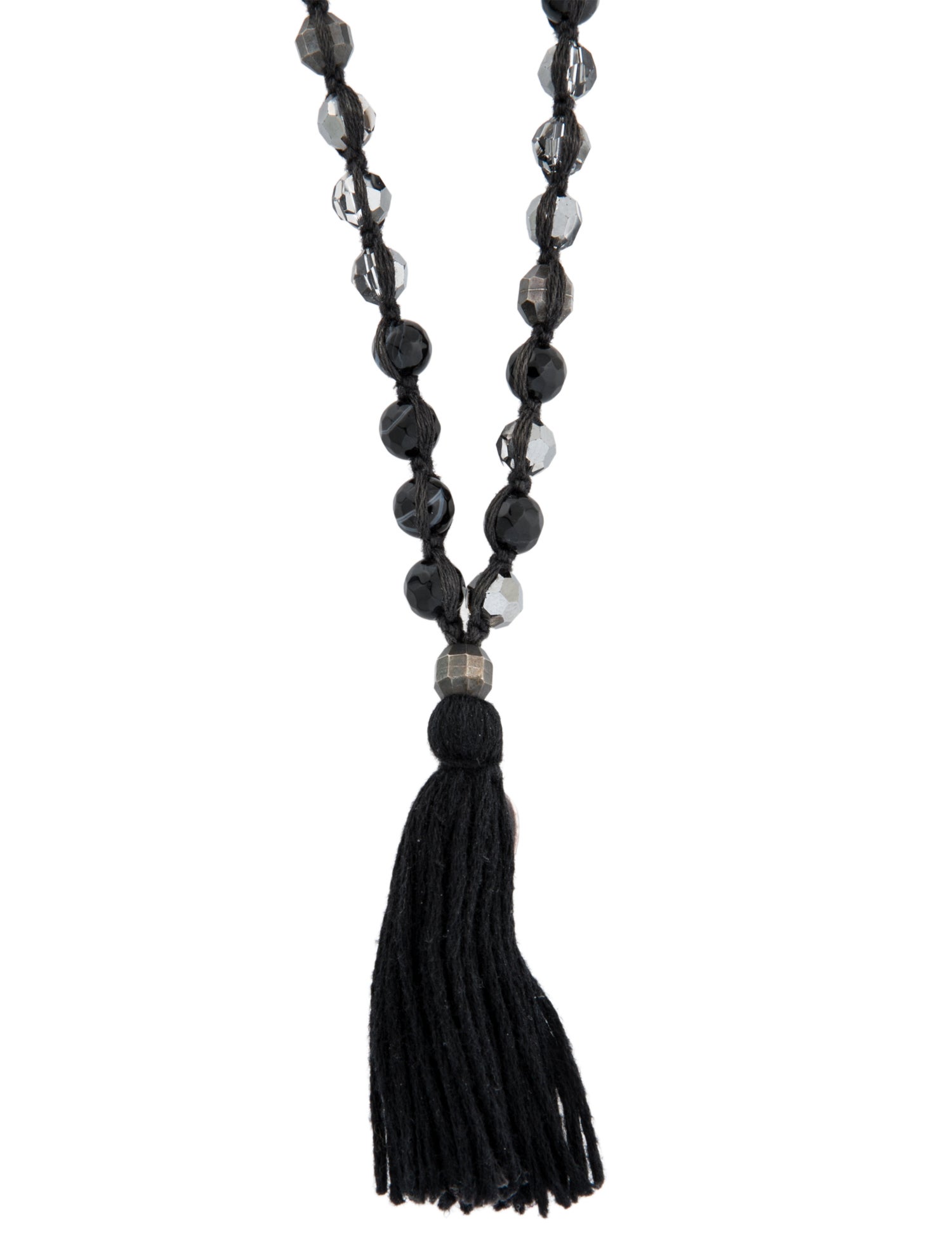 Chan Luu Long Tassel Bead Strand Necklace