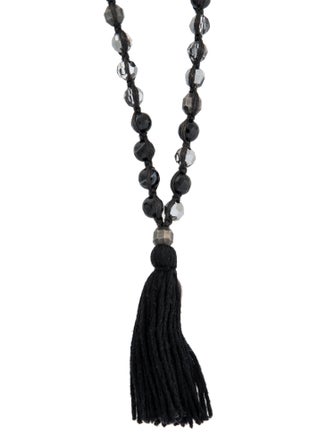 Chan Luu Long Tassel Bead Strand Necklace