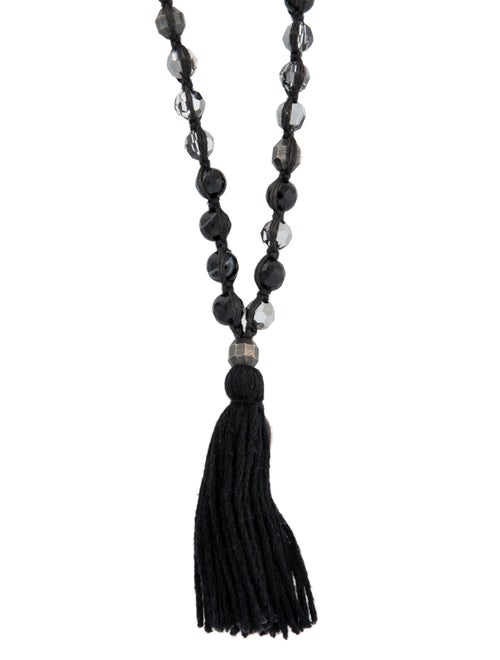Chan Luu Long Tassel Bead Strand Necklace